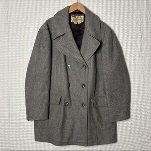 Gray Double-Breasted Coat